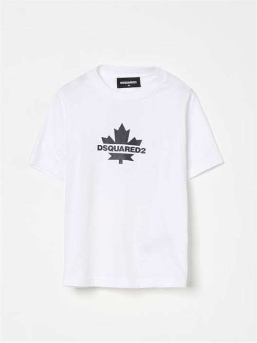 D2T1136U SLOUCH FIT T-SHIRT DSQUARED2 JUNIOR | DQ2743 D0AC7/DQ100